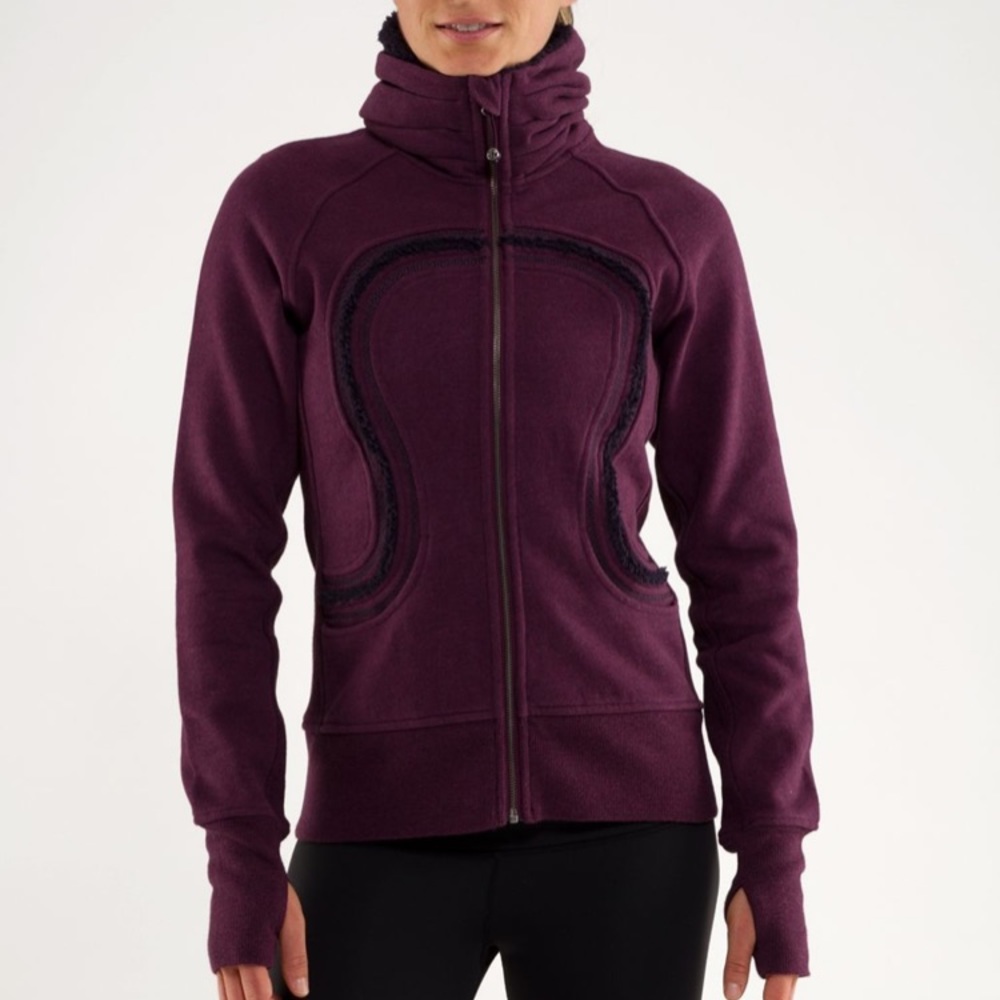Lululemon cuddle up Sherpa jacket sweatshirt sz 4 - Picture 1 of 8